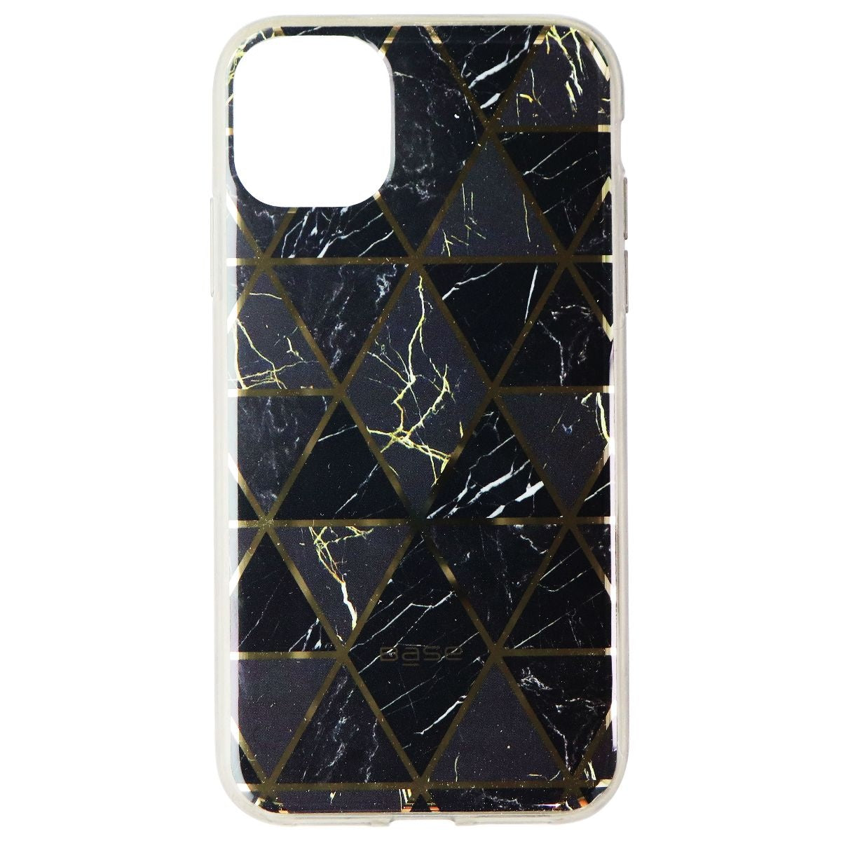 Base Marble Line Reinforced Bumper Case for Apple iPhone 11 Pro - Black Marble Cell Phone - Cases, Covers & Skins Base    - Simple Cell Bulk Wholesale Pricing - USA Seller