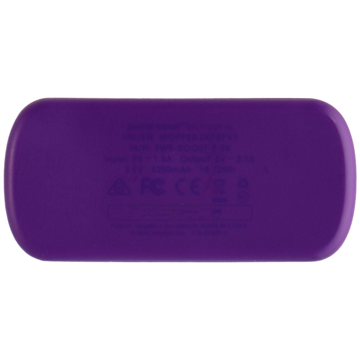 mophie Power Boost 5,200 mAh Single USB Port Portable Charger - Purple Cell Phone - Chargers & Cradles Mophie    - Simple Cell Bulk Wholesale Pricing - USA Seller