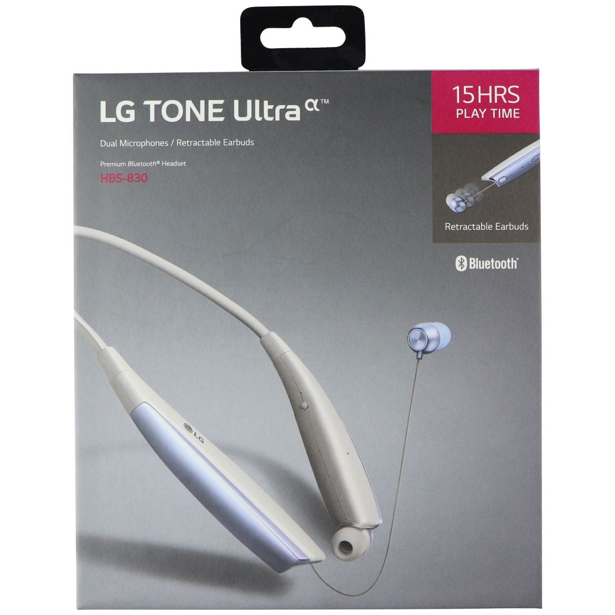 LG HBS-830 Tone Ultra Stereo Bluetooth Headset - White Portable Audio - Headphones LG    - Simple Cell Bulk Wholesale Pricing - USA Seller