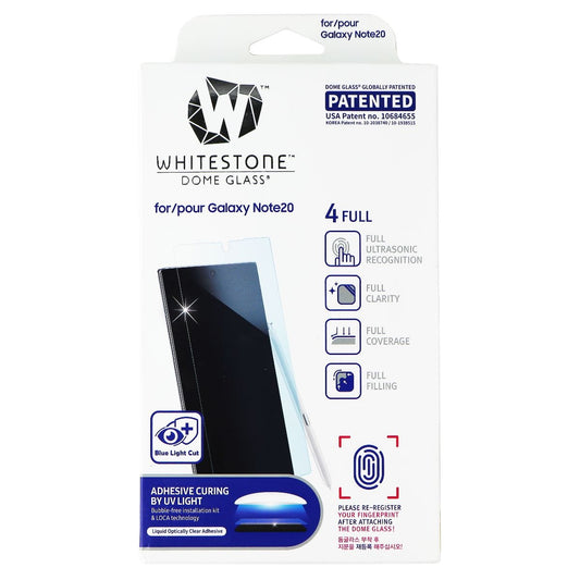Whitestone Dome Glass for Samsung Galaxy Note20 Smartphones - Clear Cell Phone - Screen Protectors Whitestone    - Simple Cell Bulk Wholesale Pricing - USA Seller