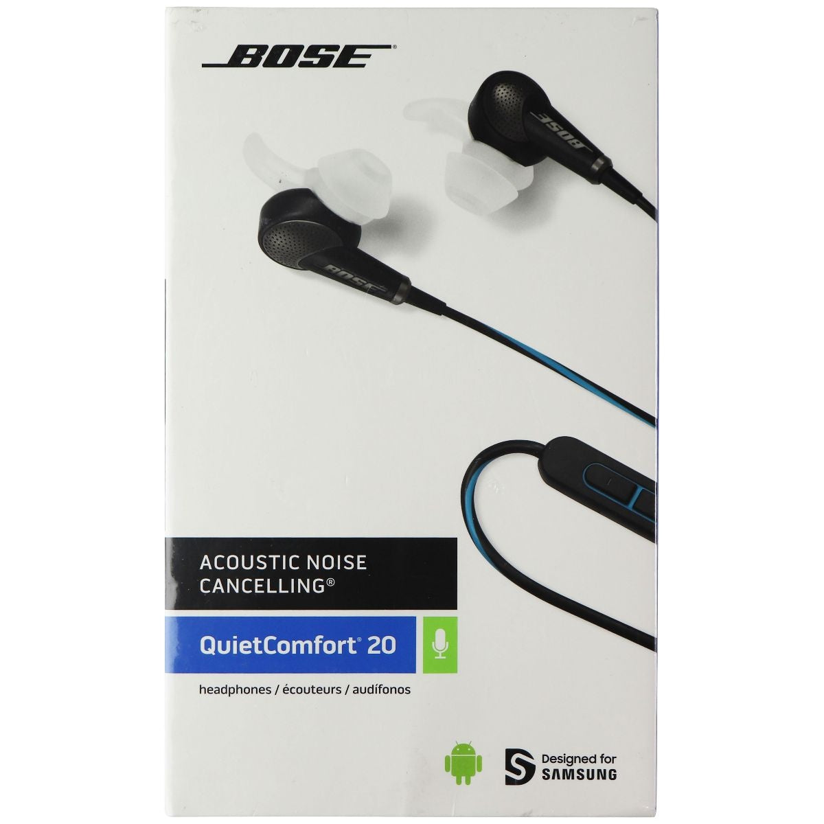 Bose QuietComfort 20 Wired Acoustic NC Headphones for Android - Black Portable Audio - Headphones Bose    - Simple Cell Bulk Wholesale Pricing - USA Seller