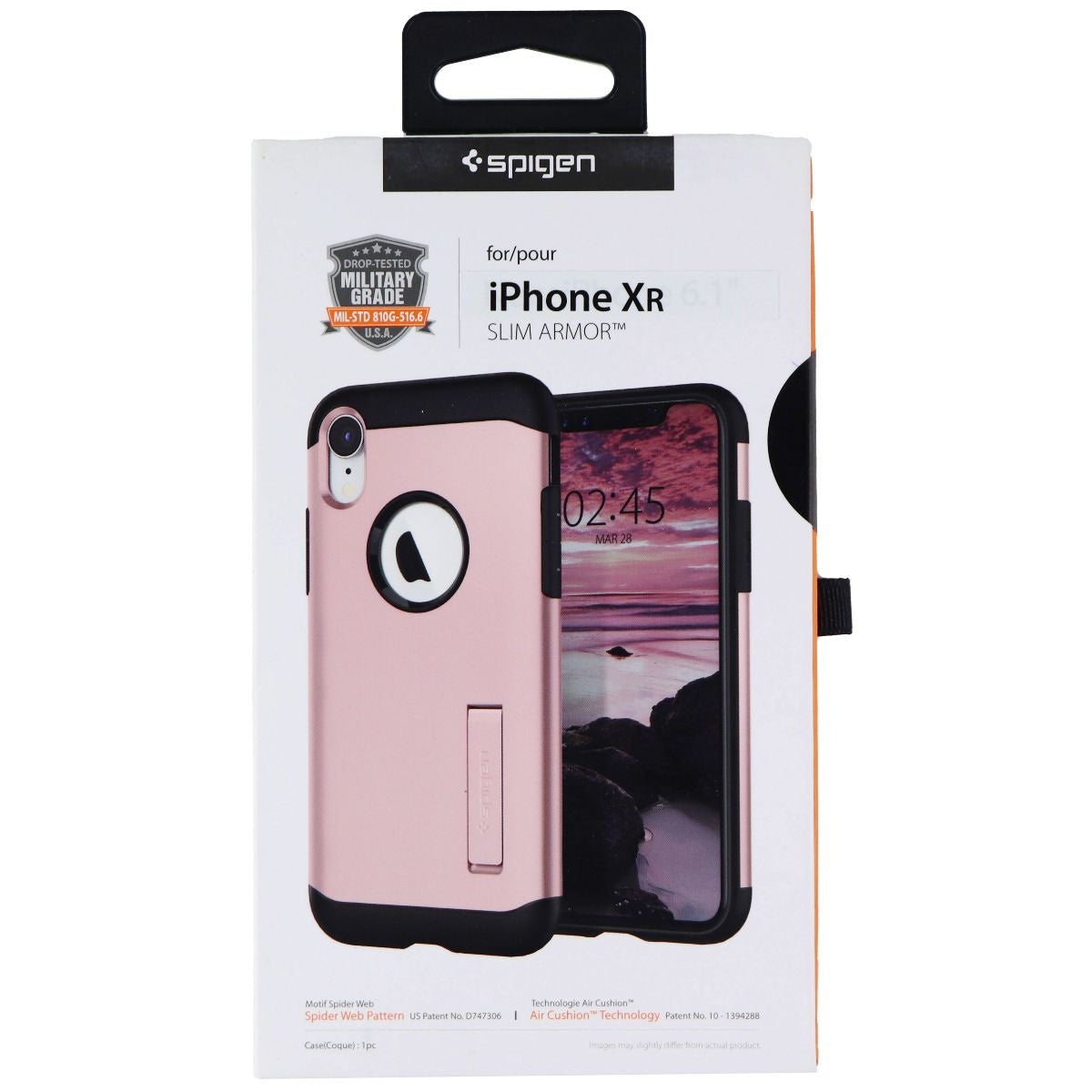 Spigen Slim Armor Series Case with Kickstand for Apple iPhone XR - Rose Gold Cell Phone - Cases, Covers & Skins Spigen    - Simple Cell Bulk Wholesale Pricing - USA Seller
