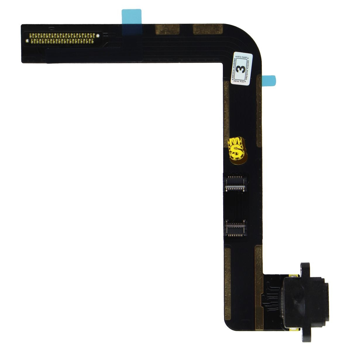 Repair Part - Charging Port Flex (Black) for Apple iPad 9th/8th/7th Gen Tablet & eBook Reader Parts Unbranded    - Simple Cell Bulk Wholesale Pricing - USA Seller