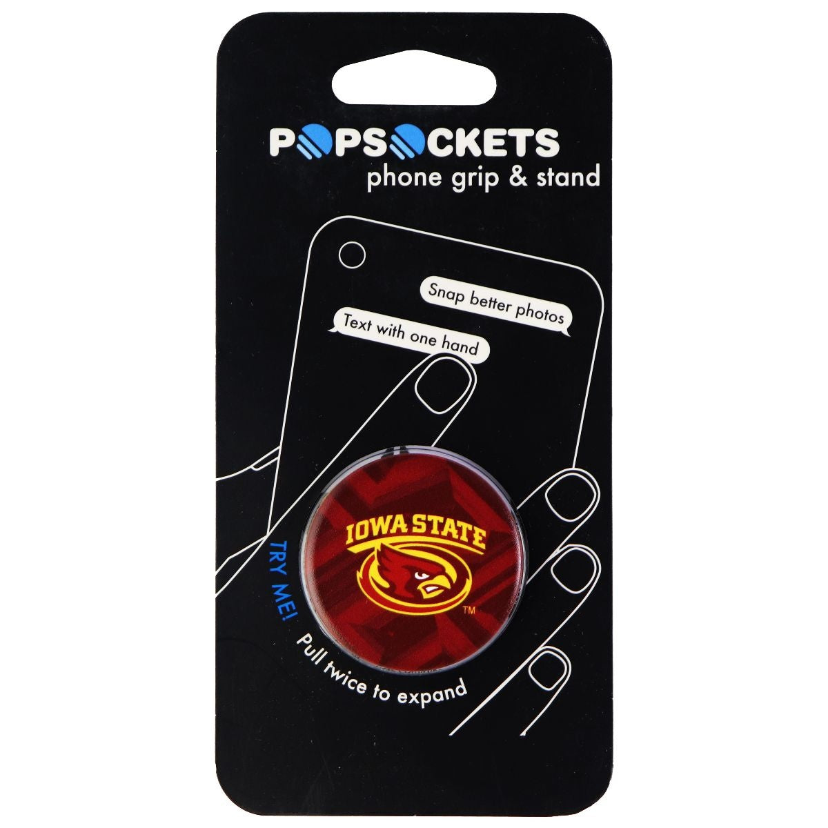 PopSockets: Collapsible Grip & Stand for Phones and Tablets - Iowa State Cell Phone - Mounts & Holders PopSockets    - Simple Cell Bulk Wholesale Pricing - USA Seller