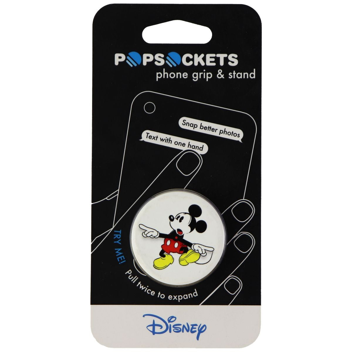 PopSockets: PopGrip with Swappable Top for Phones & Tablets - Mickey Watch Cell Phone - Mounts & Holders PopSockets    - Simple Cell Bulk Wholesale Pricing - USA Seller