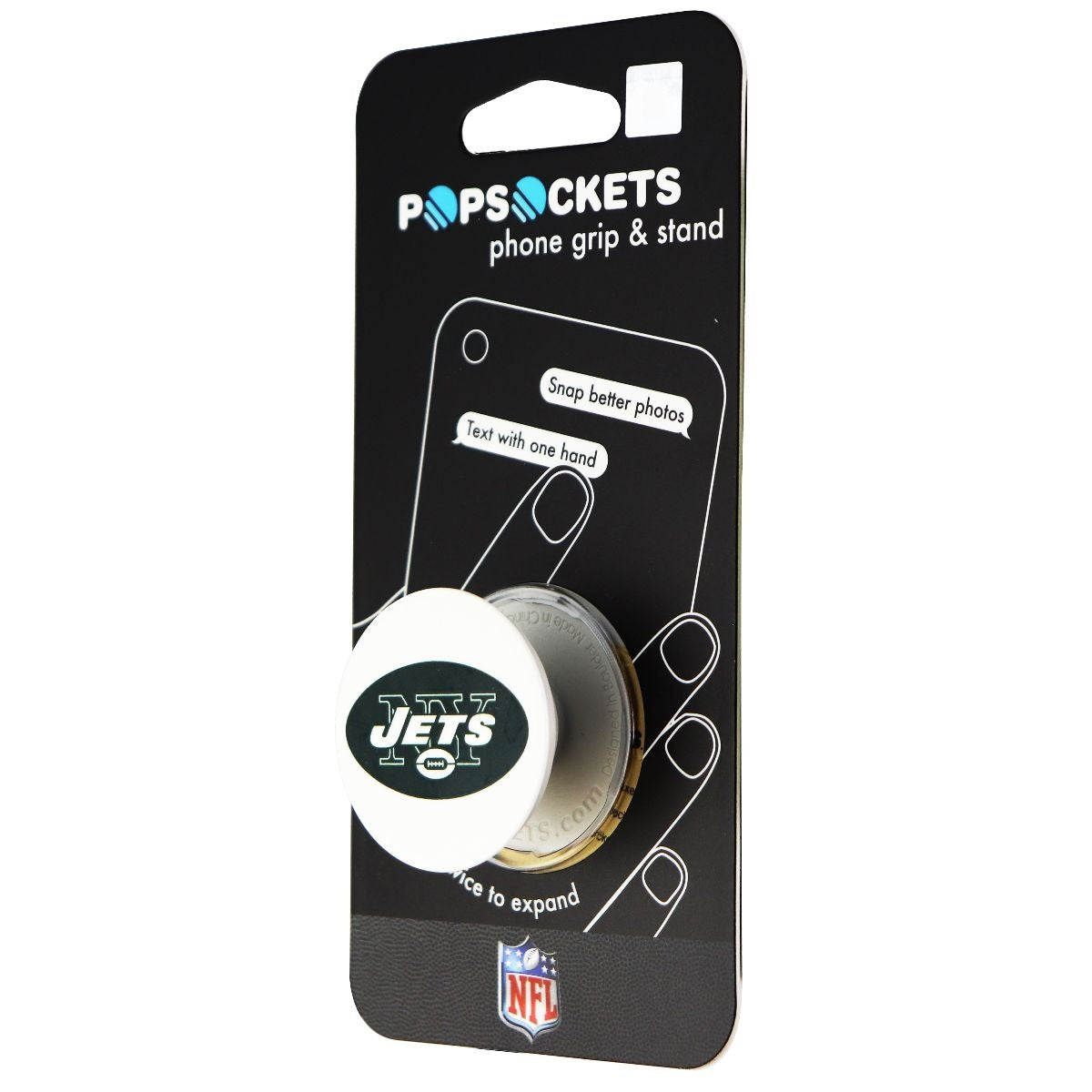 PopSockets: Collapsible Grip & Stand for Phones & Tablets - NY Jets Helmet Gloss Cell Phone - Mounts & Holders PopSockets    - Simple Cell Bulk Wholesale Pricing - USA Seller