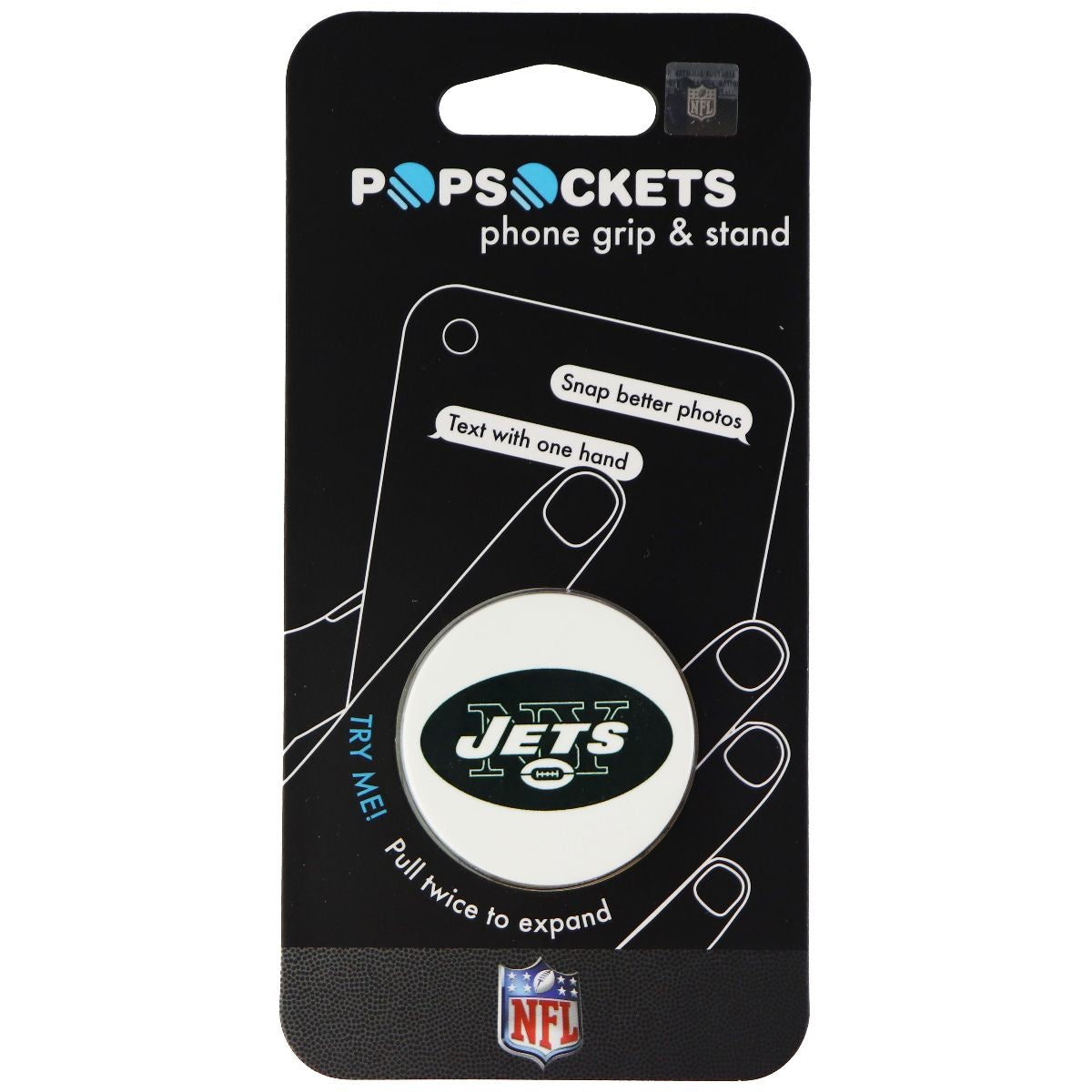 PopSockets: Collapsible Grip & Stand for Phones & Tablets - NY Jets Helmet Gloss Cell Phone - Mounts & Holders PopSockets    - Simple Cell Bulk Wholesale Pricing - USA Seller