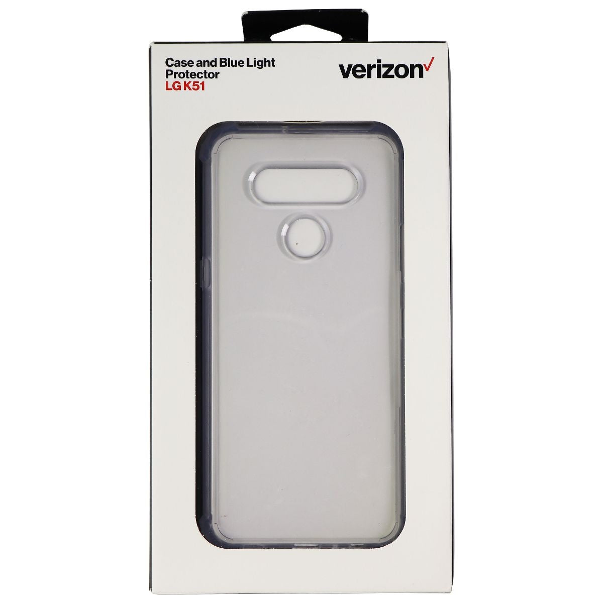 Verizon Hybrid Case and Blue Light Protector Combo for LG K51 - Clear Cell Phone - Cases, Covers & Skins Verizon    - Simple Cell Bulk Wholesale Pricing - USA Seller