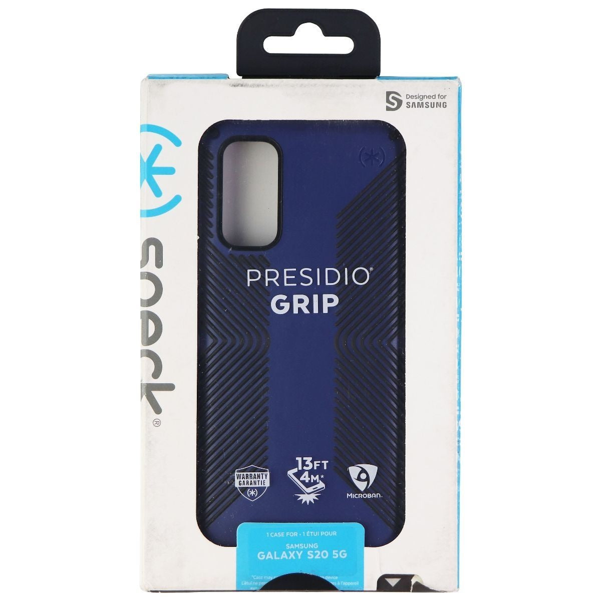 Speck Presidio Grip Series Case for Galaxy S20 (5G) - Coastal Blue/Black Cell Phone - Cases, Covers & Skins Speck    - Simple Cell Bulk Wholesale Pricing - USA Seller