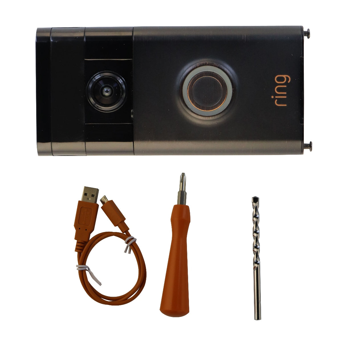 Ring Video Doorbell 720p Wi-Fi Security Camera - Bronze Building & Hardware - Doorbells Ring    - Simple Cell Bulk Wholesale Pricing - USA Seller