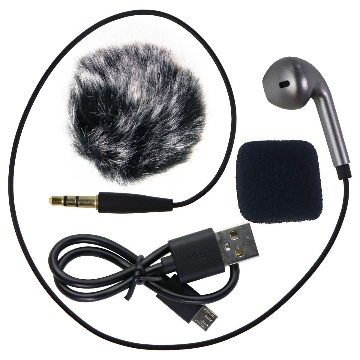 Sabinetek SmartMike+ Bluetooth Microphone for iOS/Android - Black (S610) Digital Camera - Microphones Sabinetek    - Simple Cell Bulk Wholesale Pricing - USA Seller