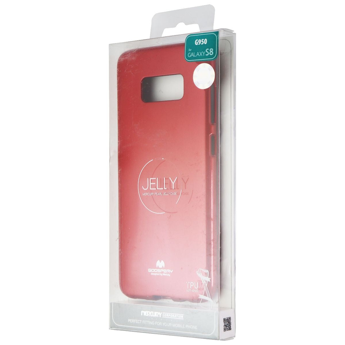 Mercury Goospery Jelly Case for Samsung Galaxy S8 - Red/Glitter Cell Phone - Cases, Covers & Skins Mercury    - Simple Cell Bulk Wholesale Pricing - USA Seller