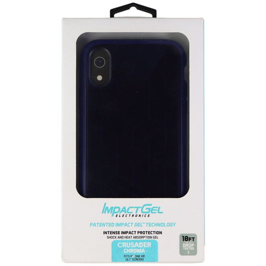 Impact Gel Crusader Chroma Protection Case for Apple iPhone XR - Blue Cell Phone - Cases, Covers & Skins Impact Gel    - Simple Cell Bulk Wholesale Pricing - USA Seller