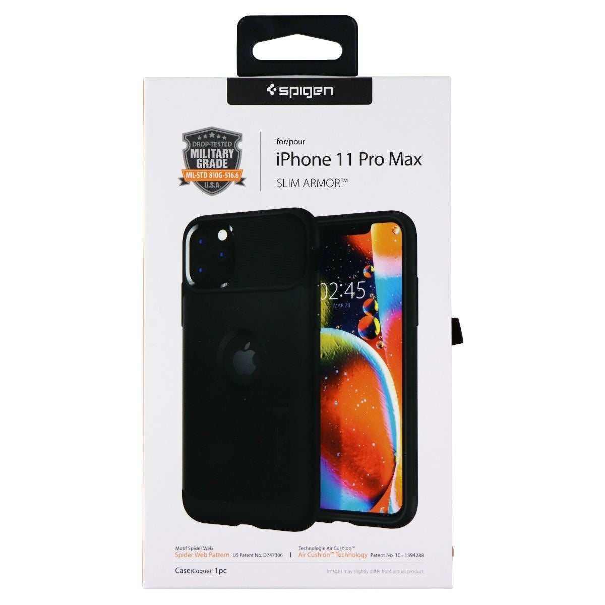 Spigen Slim Armor Case with Kickstand for Apple iPhone 11 Pro Max - Black Cell Phone - Cases, Covers & Skins Spigen    - Simple Cell Bulk Wholesale Pricing - USA Seller