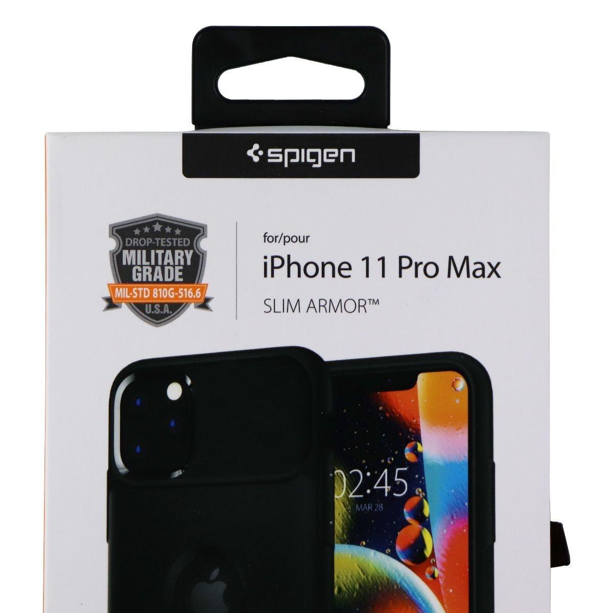 Spigen Slim Armor Case with Kickstand for Apple iPhone 11 Pro Max - Black Cell Phone - Cases, Covers & Skins Spigen    - Simple Cell Bulk Wholesale Pricing - USA Seller
