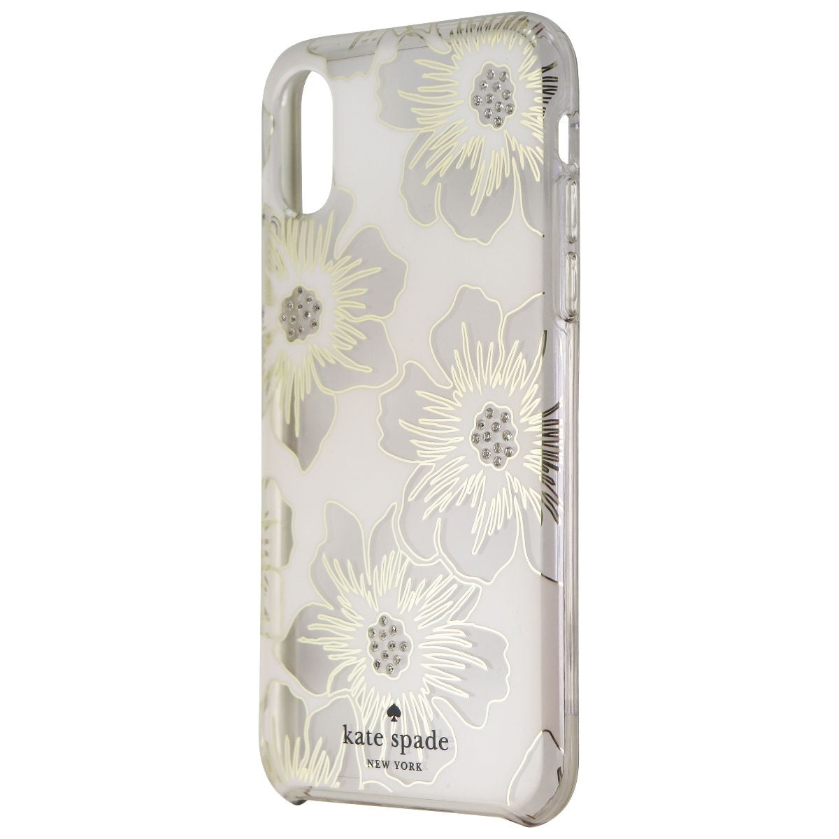 Kate Spade Slim Hardshell Case for Apple iPhone Xs/X - Reverse Hollyhock Floral Cell Phone - Cases, Covers & Skins Kate Spade    - Simple Cell Bulk Wholesale Pricing - USA Seller