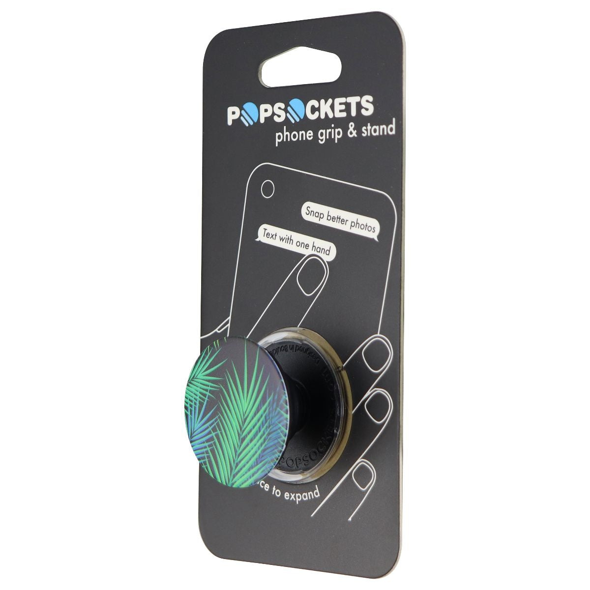 PopSockets Collapsible Grip & Stand for Phones and Tablets - Midnight Palms Cell Phone - Mounts & Holders PopSockets    - Simple Cell Bulk Wholesale Pricing - USA Seller