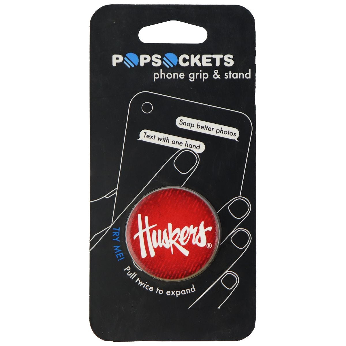 PopSockets: Collapsible Grip & Stand for Phones and Tablets - Nebraska Huskers Cell Phone - Mounts & Holders PopSockets    - Simple Cell Bulk Wholesale Pricing - USA Seller