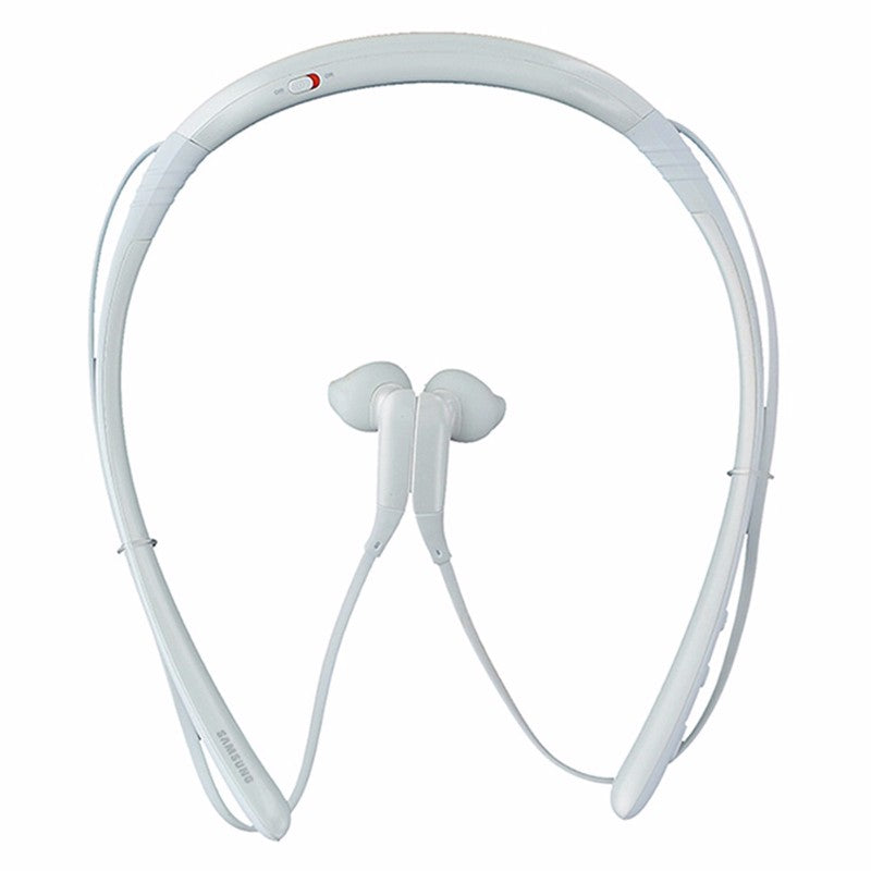 Samsung Level U Bluetooth Wireless In-Ear Headphones with Microphone - White Cell Phone - Headsets Samsung    - Simple Cell Bulk Wholesale Pricing - USA Seller