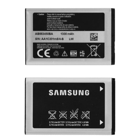 OEM Samsung AB663450BA 1300 mAh Replacement Battery for Samsung A847 Cell Phone - Batteries Samsung    - Simple Cell Bulk Wholesale Pricing - USA Seller