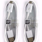 2x Samsung (EP - DG925UWE) Charge & Sync Cables for Micro USB Devices - White Cell Phone - Cables & Adapters Samsung    - Simple Cell Bulk Wholesale Pricing - USA Seller