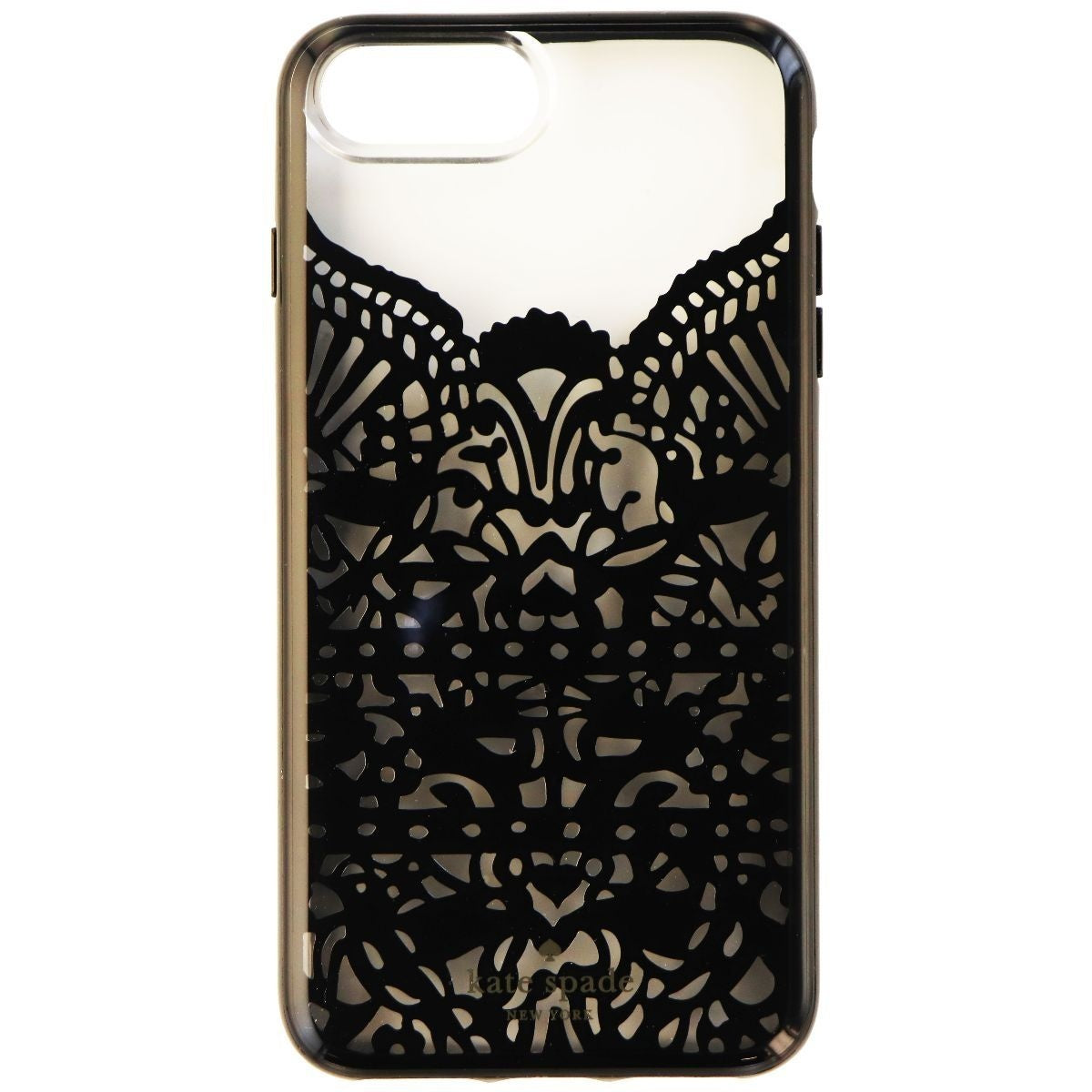 Kate Spade Lace Cage Case for iPhone 8 Plus 7 Plus 6s Plus - Clear / Black Lace Cell Phone - Cases, Covers & Skins Kate Spade    - Simple Cell Bulk Wholesale Pricing - USA Seller