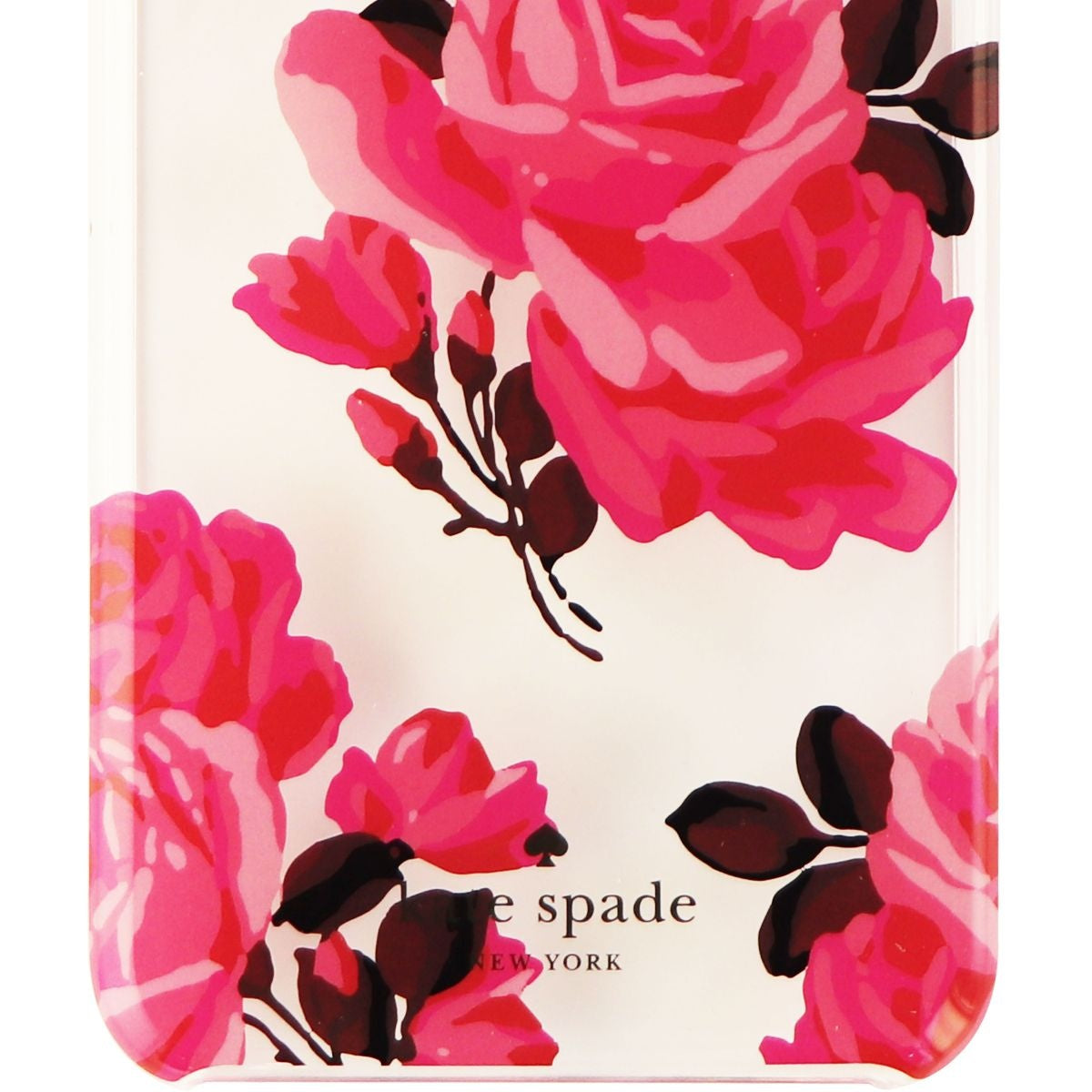 Kate Spade New York Hybrid Case for iPhone 8 Plus / 7 Plus - Clear/Pink Roses Cell Phone - Cases, Covers & Skins Kate Spade    - Simple Cell Bulk Wholesale Pricing - USA Seller