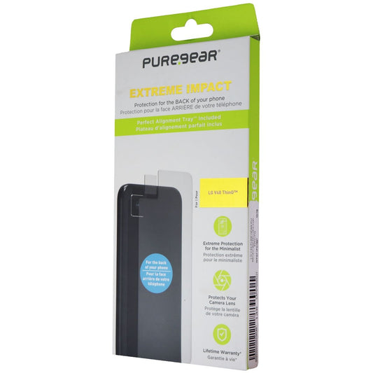 PureGear Extreme Impact Back of The Phone Protector for LG V40 ThinQ - Clear Cell Phone - Screen Protectors PureGear    - Simple Cell Bulk Wholesale Pricing - USA Seller