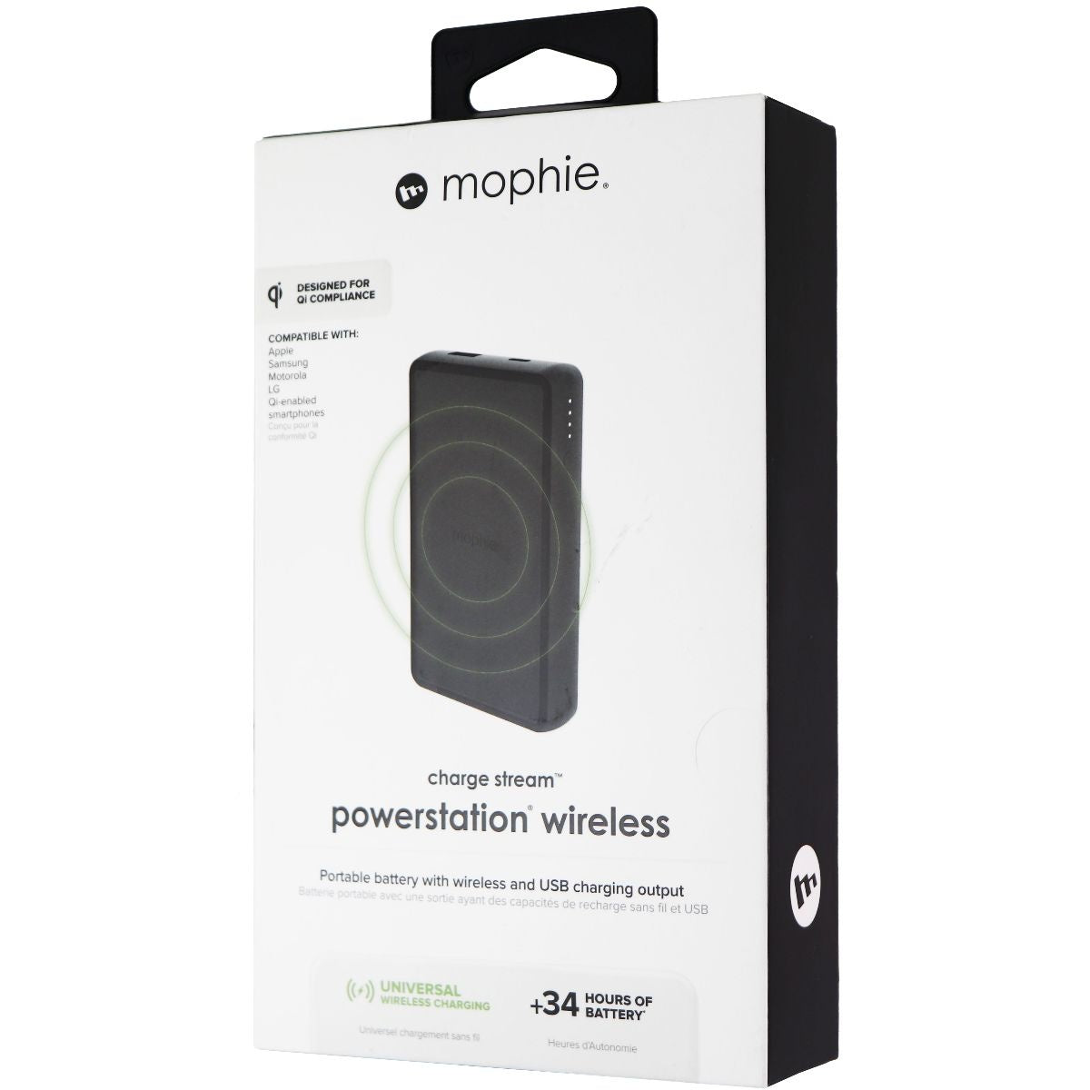 Mophie Charge Stream Wireless Powerstation 6,040mAh - Black (401101514) Cell Phone - Chargers & Cradles Mophie    - Simple Cell Bulk Wholesale Pricing - USA Seller