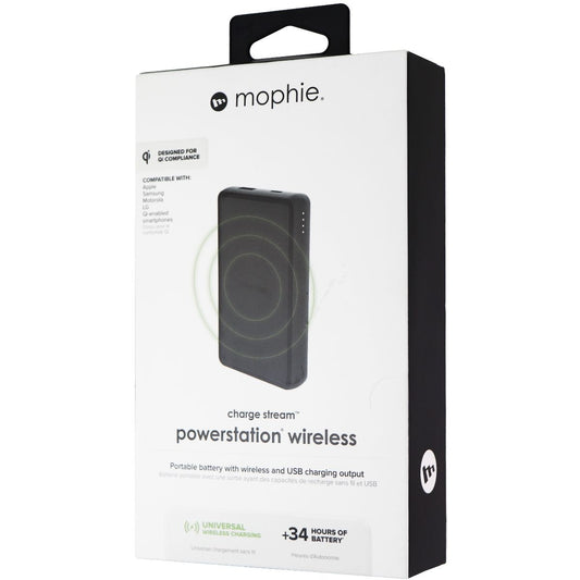 Mophie Charge Stream Wireless Powerstation 6,040mAh - Black (401101514) Cell Phone - Chargers & Cradles Mophie    - Simple Cell Bulk Wholesale Pricing - USA Seller