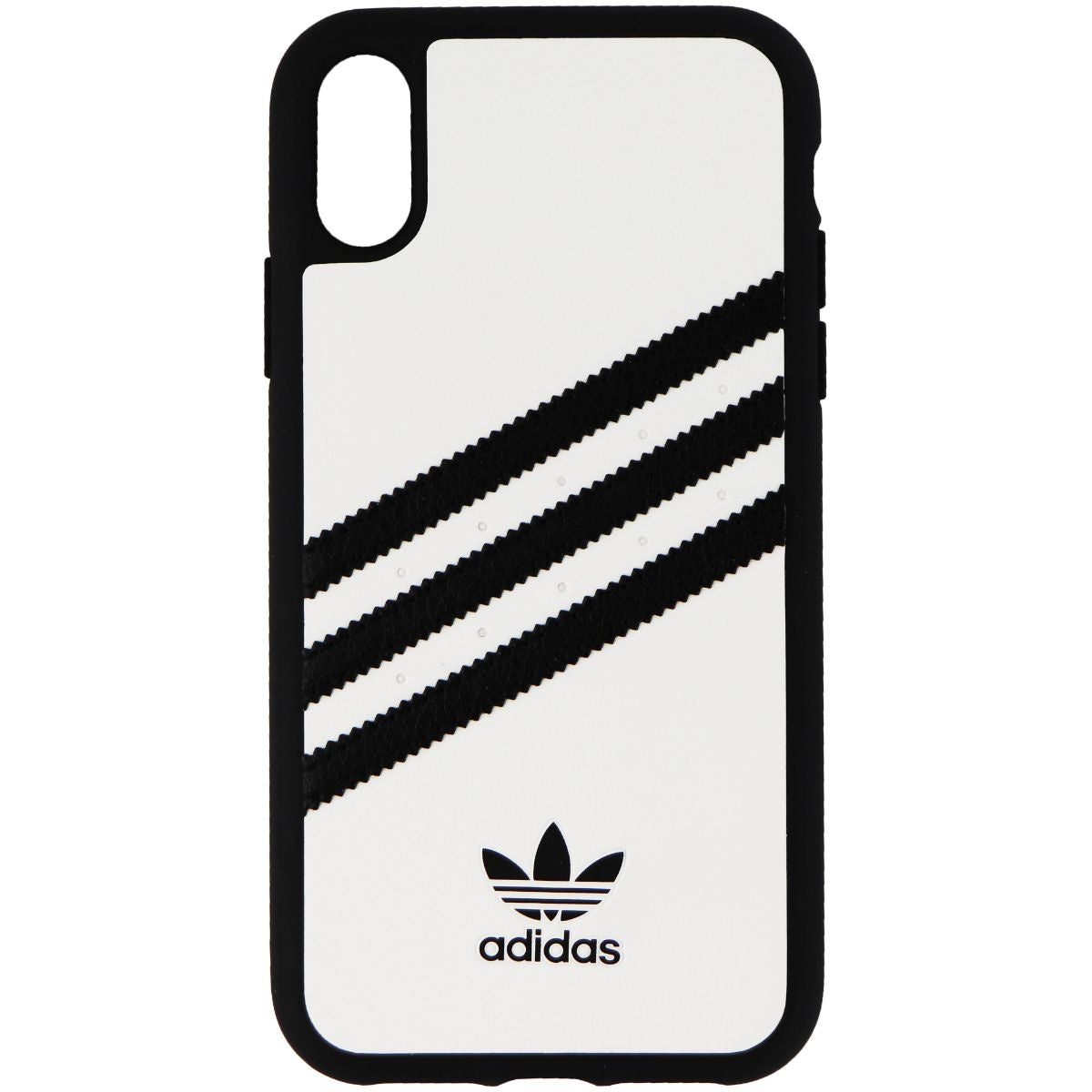 Adidas Originals Samba Snap Case for iPhone XR - White w/ Black Stripes Cell Phone - Cases, Covers & Skins Adidas    - Simple Cell Bulk Wholesale Pricing - USA Seller