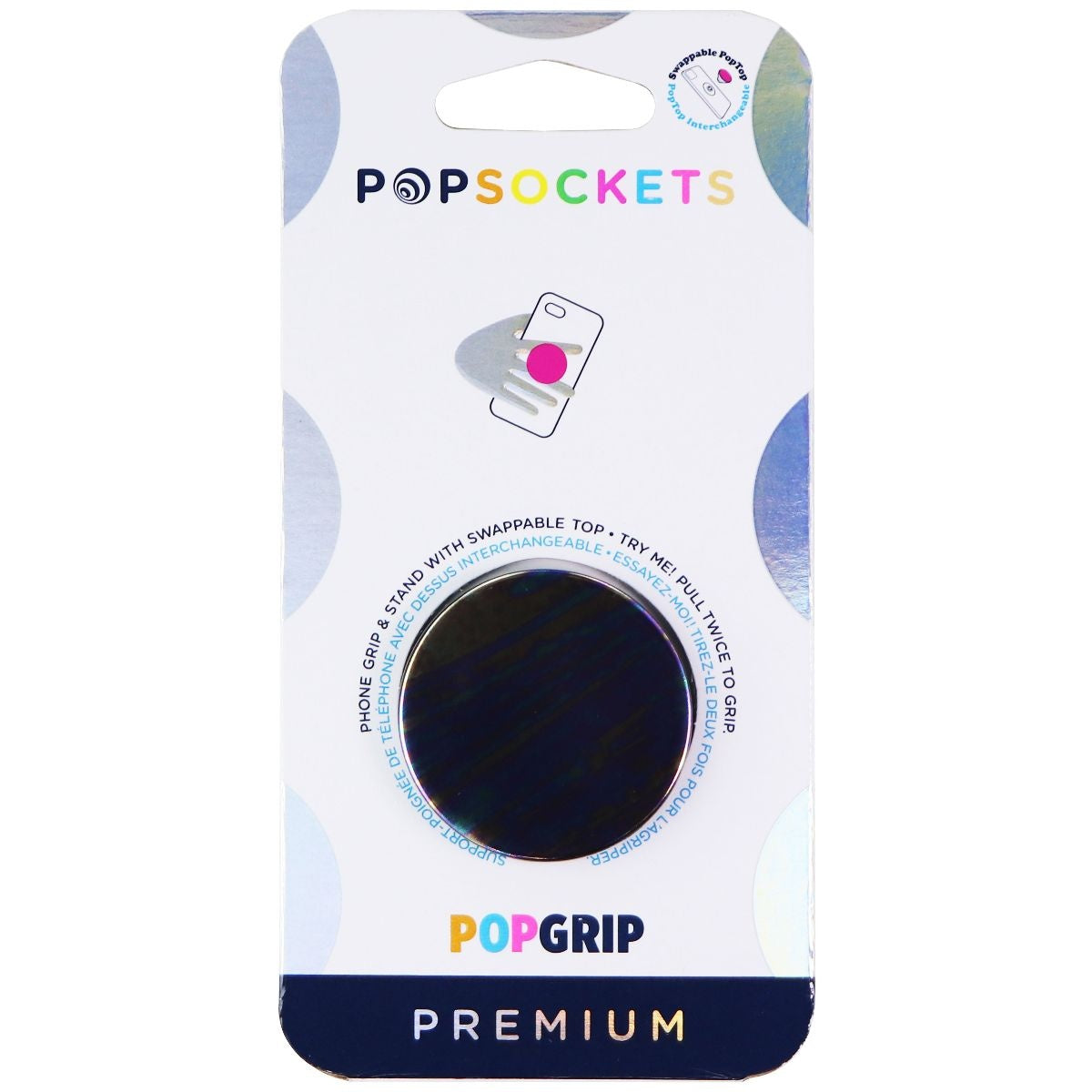 PopSockets PopGrip Expanding Stand and Grip with a Swappable Top - Oil Slick Cell Phone - Mounts & Holders PopSockets    - Simple Cell Bulk Wholesale Pricing - USA Seller