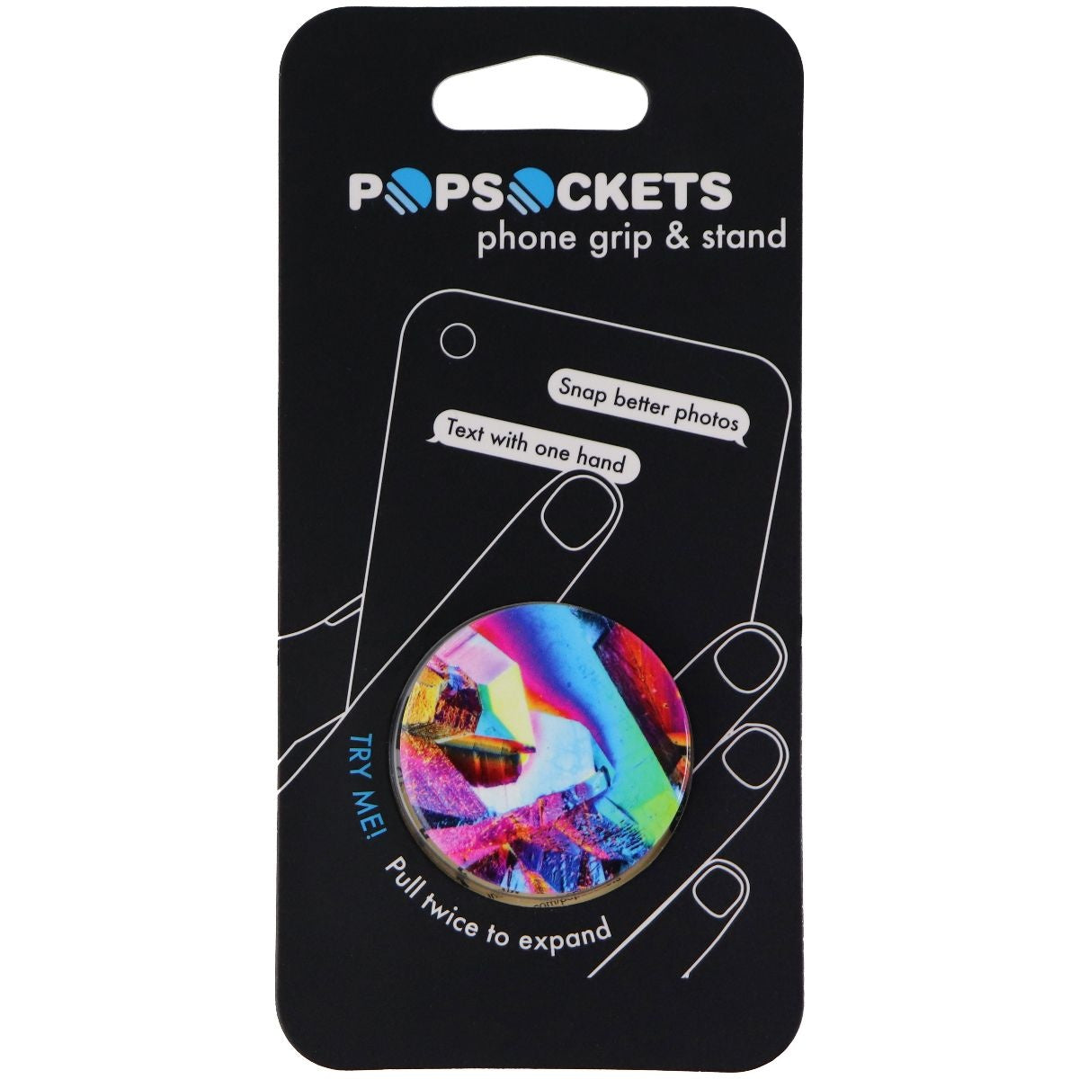 PopSockets Collapsible Grip & Stand for Phones and Tablets - Rainbow Gem Gloss Cell Phone - Mounts & Holders PopSockets    - Simple Cell Bulk Wholesale Pricing - USA Seller