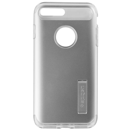 Spigen Slim Armor Series Dual Layer Case for iPhone 8 Plus/7 Plus - Silver/Clear Cell Phone - Cases, Covers & Skins Spigen    - Simple Cell Bulk Wholesale Pricing - USA Seller