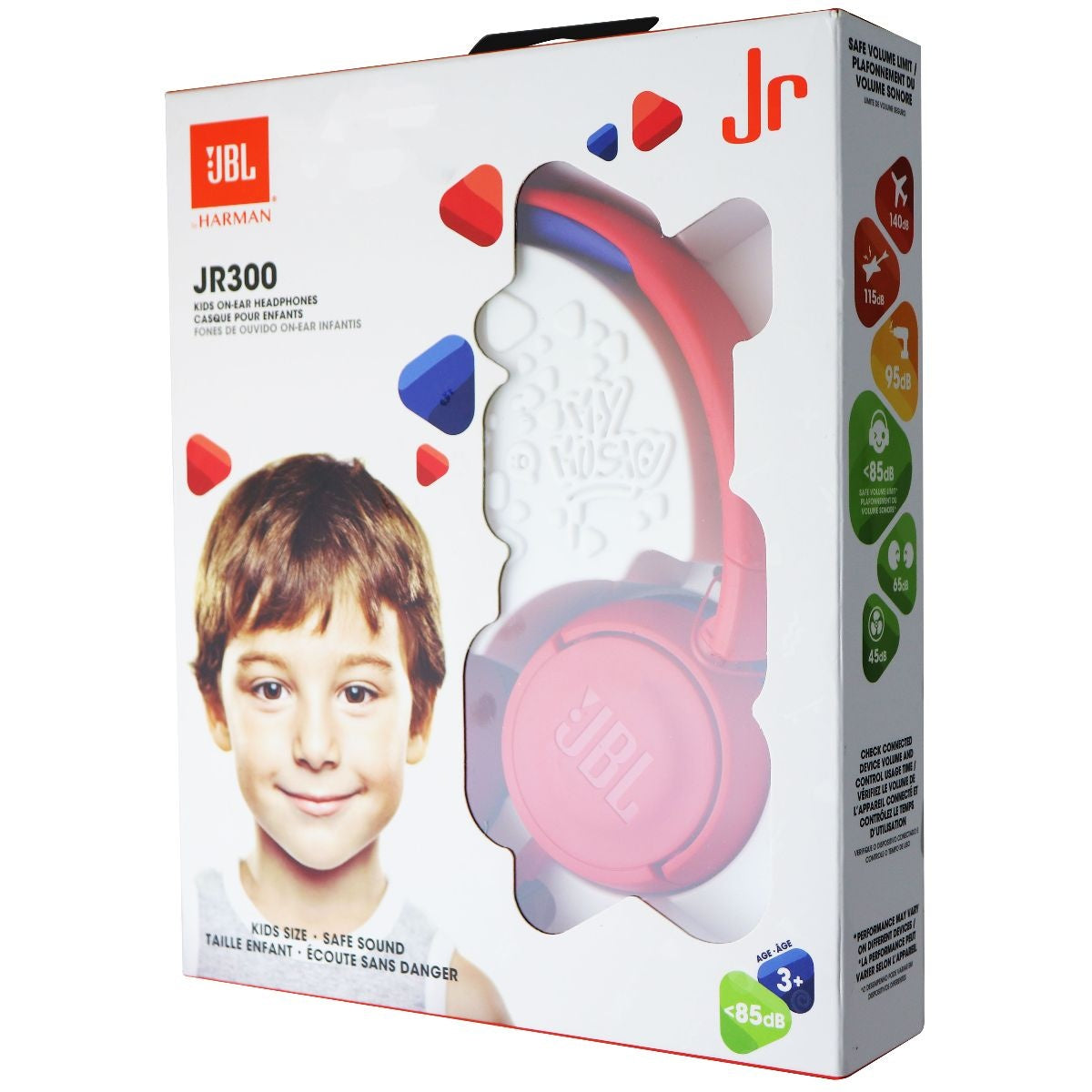 JBL JR 300 On-Ear Headphones for Kids with Safe Sound Technology - Red Portable Audio - Headphones JBL    - Simple Cell Bulk Wholesale Pricing - USA Seller