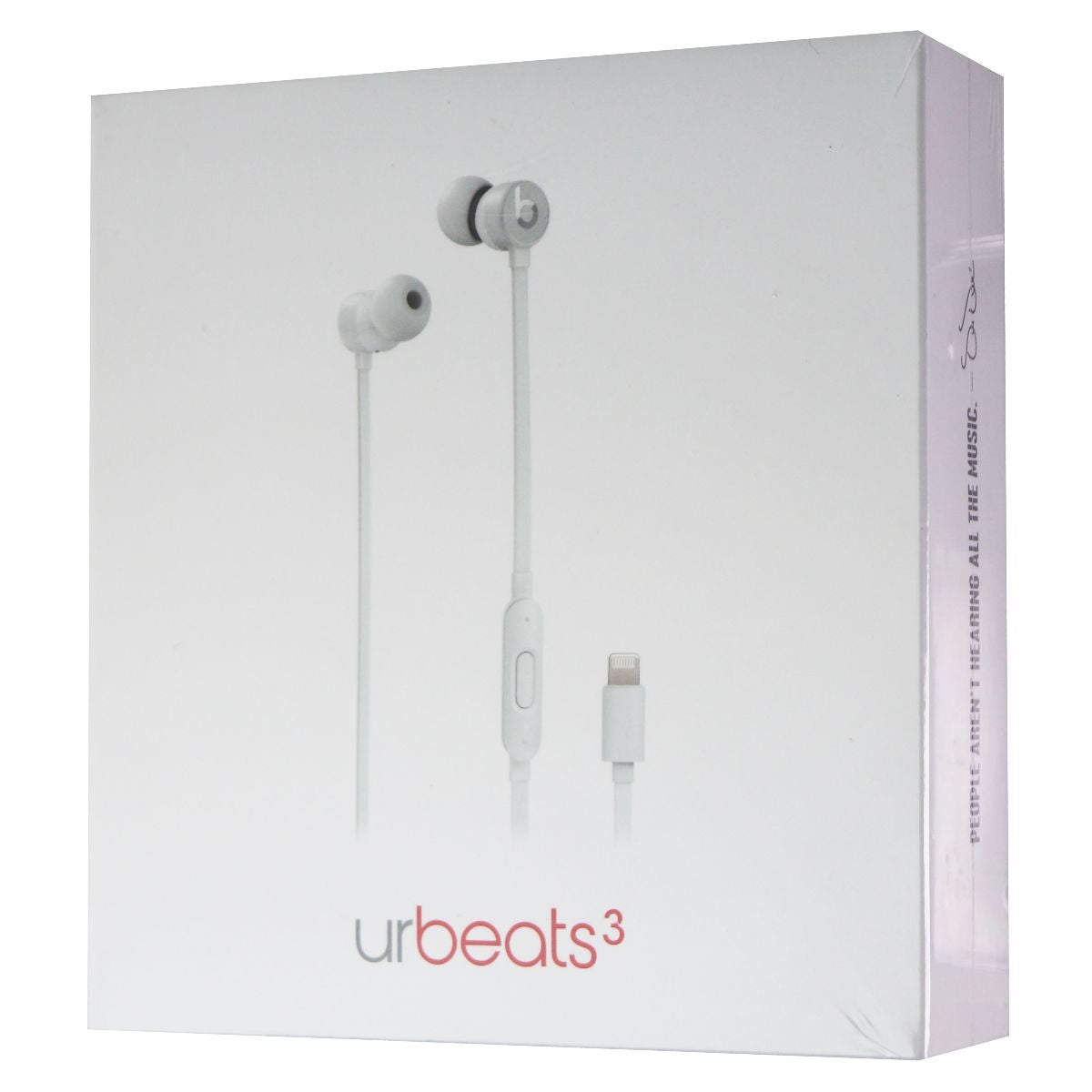 Beats urBeats3 Wired Earphones - Satin Silver (MU9A2LL/A) Portable Audio - Headphones Beats by Dr. Dre    - Simple Cell Bulk Wholesale Pricing - USA Seller