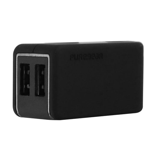 PureGear ( 60117PG ) 2.4A 12W Travel Adapter for USB Devices - Black Cell Phone - Cables & Adapters PureGear    - Simple Cell Bulk Wholesale Pricing - USA Seller