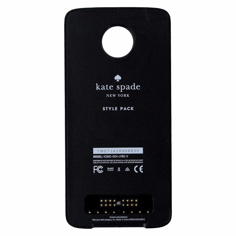 Kate Spade Style Pack Mod for Motorola Moto Z / Moto Z Force - Black/White Dots Cell Phone - Cases, Covers & Skins Kate Spade    - Simple Cell Bulk Wholesale Pricing - USA Seller