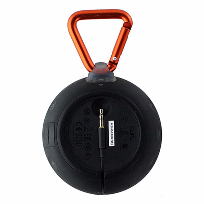 JBL Clip 2 Waterproof Portable Bluetooth Speaker with Carabiner - Black Cell Phone - Audio Docks & Speakers JBL    - Simple Cell Bulk Wholesale Pricing - USA Seller