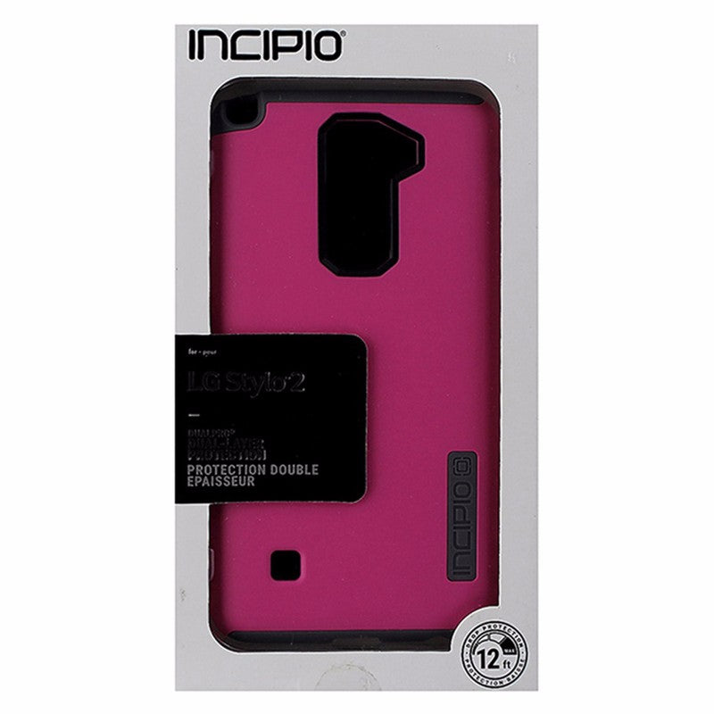 Incipio DualPro Case for LG Stylo 2 Pink/Gray Cell Phone - Cases, Covers & Skins Incipio    - Simple Cell Bulk Wholesale Pricing - USA Seller