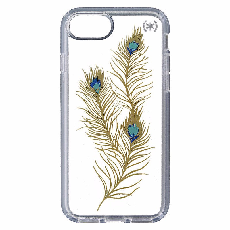 Speck Presidio Clear Print Hybrid Case for Apple iPhone 7 - Clear / Gold Feather Cell Phone - Cases, Covers & Skins Speck    - Simple Cell Bulk Wholesale Pricing - USA Seller