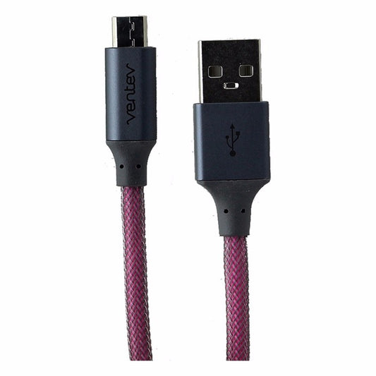 Ventev (523386)  4Ft  ChargeSync Cable for Micro USB Devices - Magenta / Gray Cell Phone - Cables & Adapters Ventev    - Simple Cell Bulk Wholesale Pricing - USA Seller