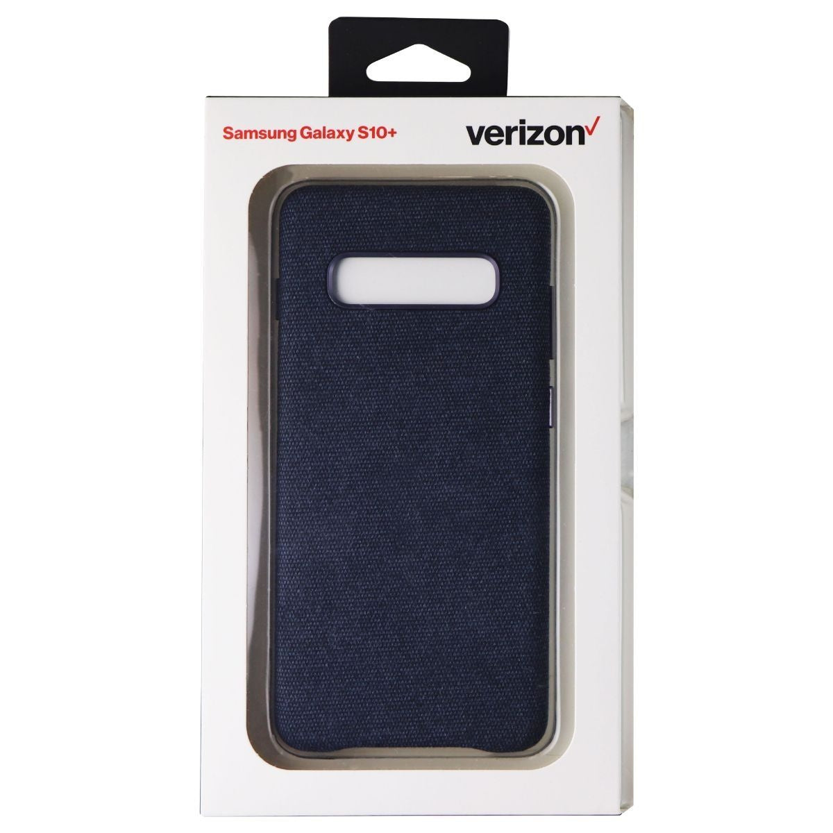 Verizon Hardshell Fabric Phone Case for Samsung Galaxy S10+ (Plus) - Blue Cell Phone - Cases, Covers & Skins Verizon    - Simple Cell Bulk Wholesale Pricing - USA Seller