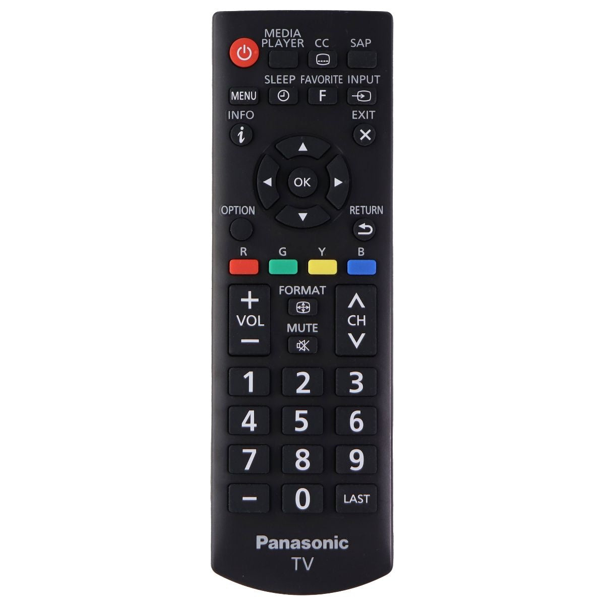 Panasonic Remote Control (N2QAYB000820) for Select Panasonic TVs - Black TV, Video & Audio Accessories - Remote Controls Panasonic    - Simple Cell Bulk Wholesale Pricing - USA Seller