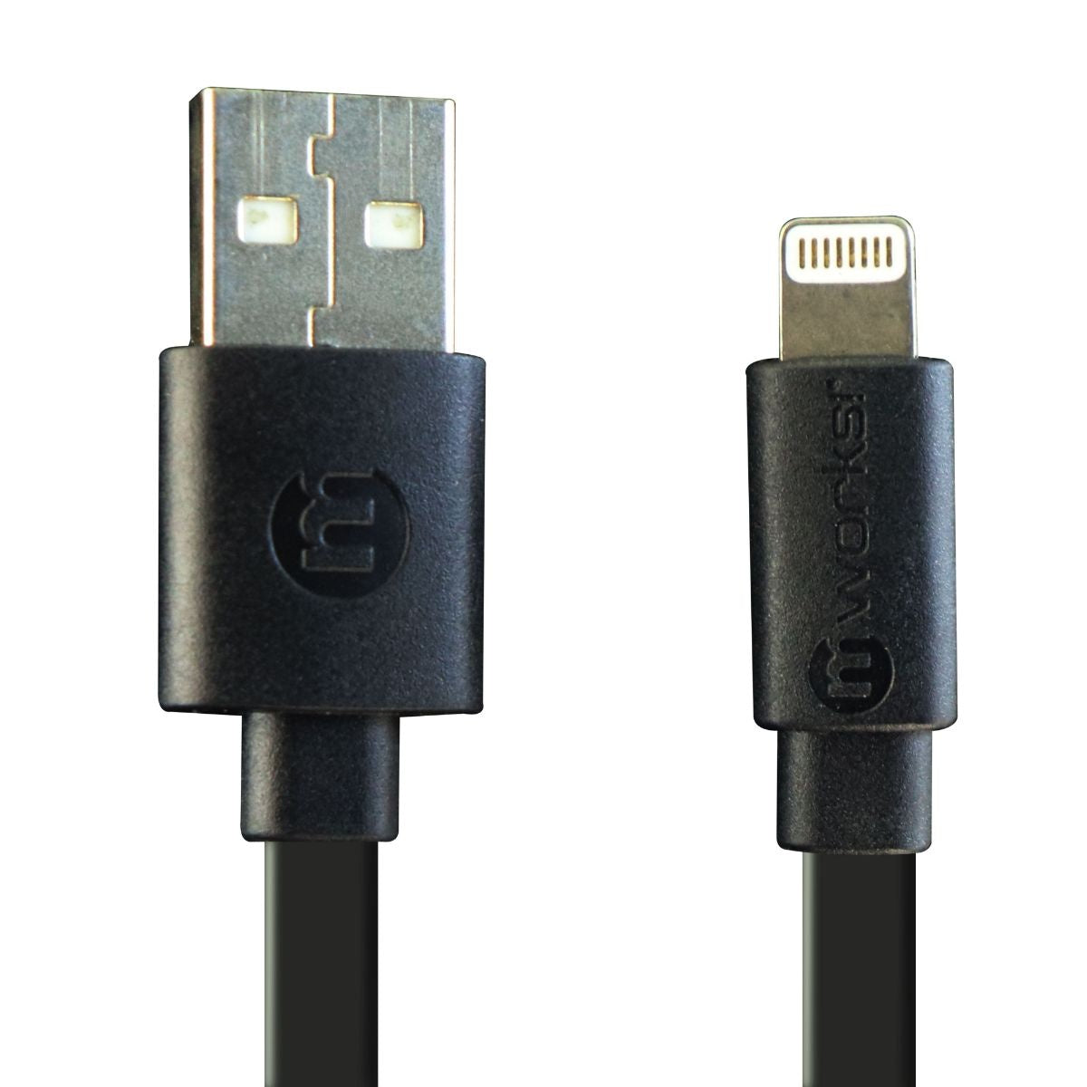 mWorks! (6-Foot) USB to 8-Pin Charge and Sync Cable - Black Cell Phone - Cables & Adapters mWorks!    - Simple Cell Bulk Wholesale Pricing - USA Seller