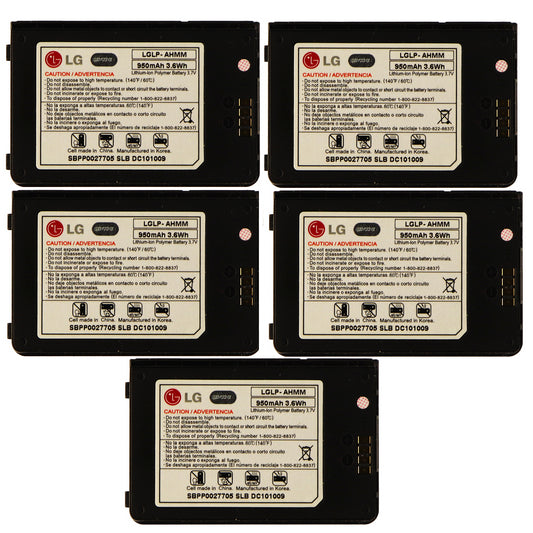 KIT 5x LG LGLP-AHMM 950 mAh Replacement Battery for Env 3 VX9200 Cell Phone - Batteries LG    - Simple Cell Bulk Wholesale Pricing - USA Seller