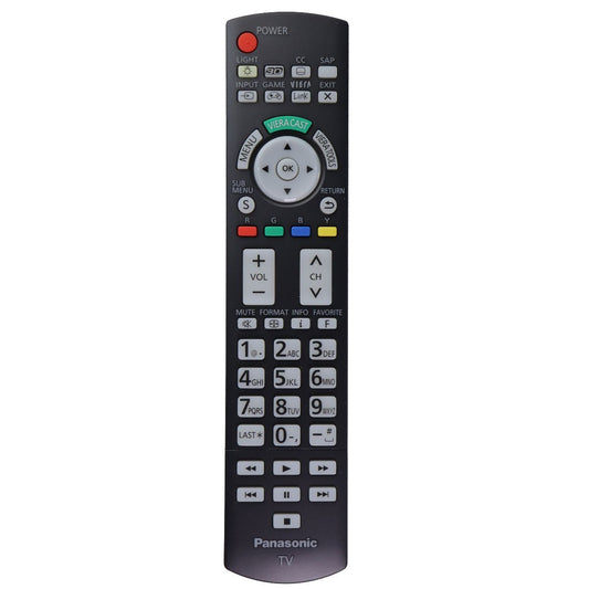 Panasonic TV Remote Control - Black (N2QAYB000571) TV, Video & Audio Accessories - Remote Controls Panasonic    - Simple Cell Bulk Wholesale Pricing - USA Seller