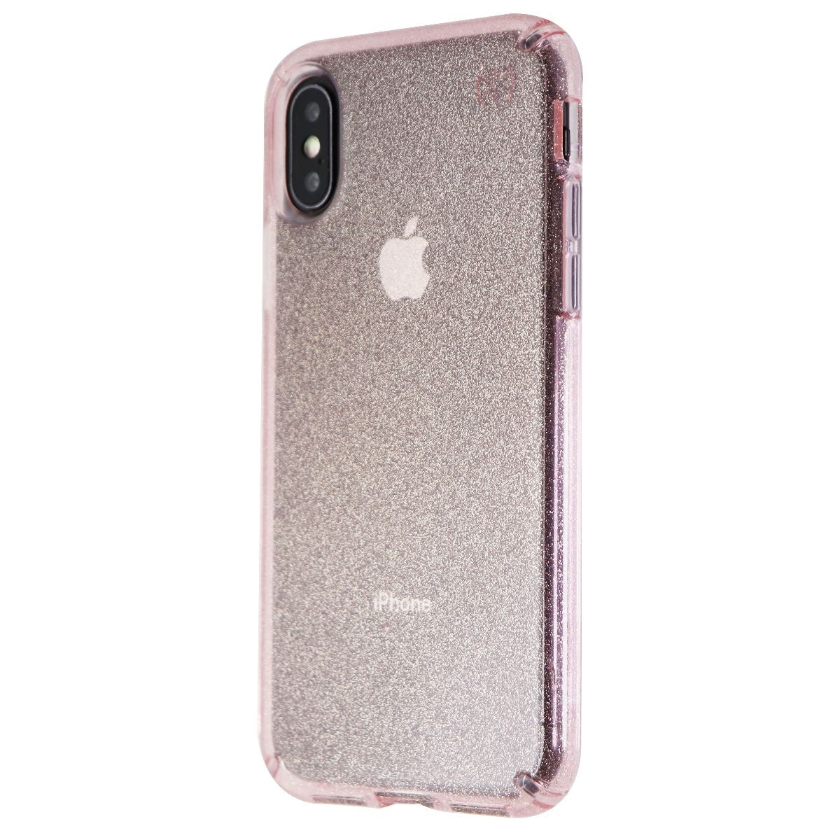 Speck Presidio Clear + Glitter Case for iPhone Xs / X - Bella Pink / Glitter Cell Phone - Cases, Covers & Skins Speck    - Simple Cell Bulk Wholesale Pricing - USA Seller