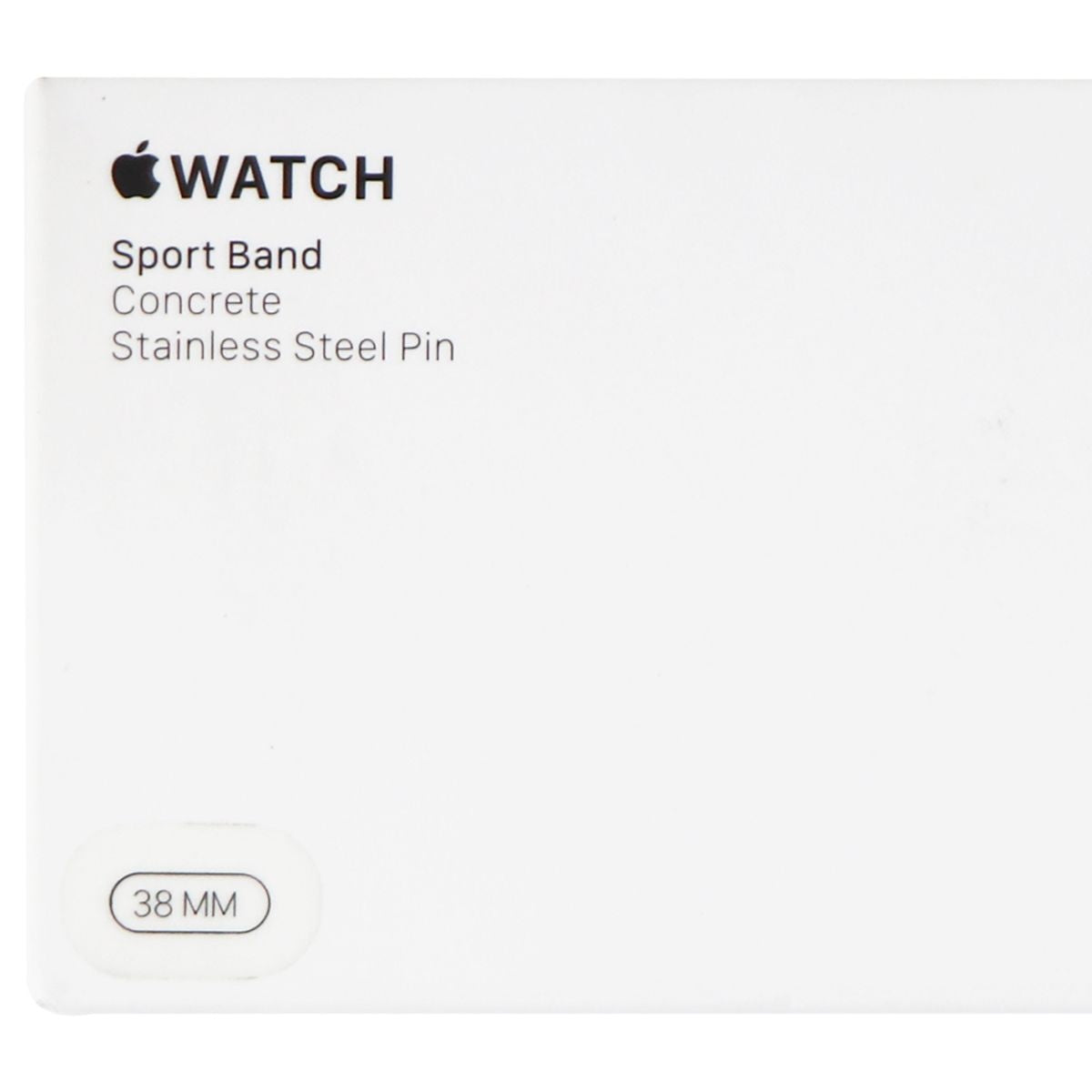 Apple Watch Sport Band (38mm) for Apple Watch Any Series 38mm & 40mm - Concrete Smart Watch Accessories - Watch Bands Apple    - Simple Cell Bulk Wholesale Pricing - USA Seller
