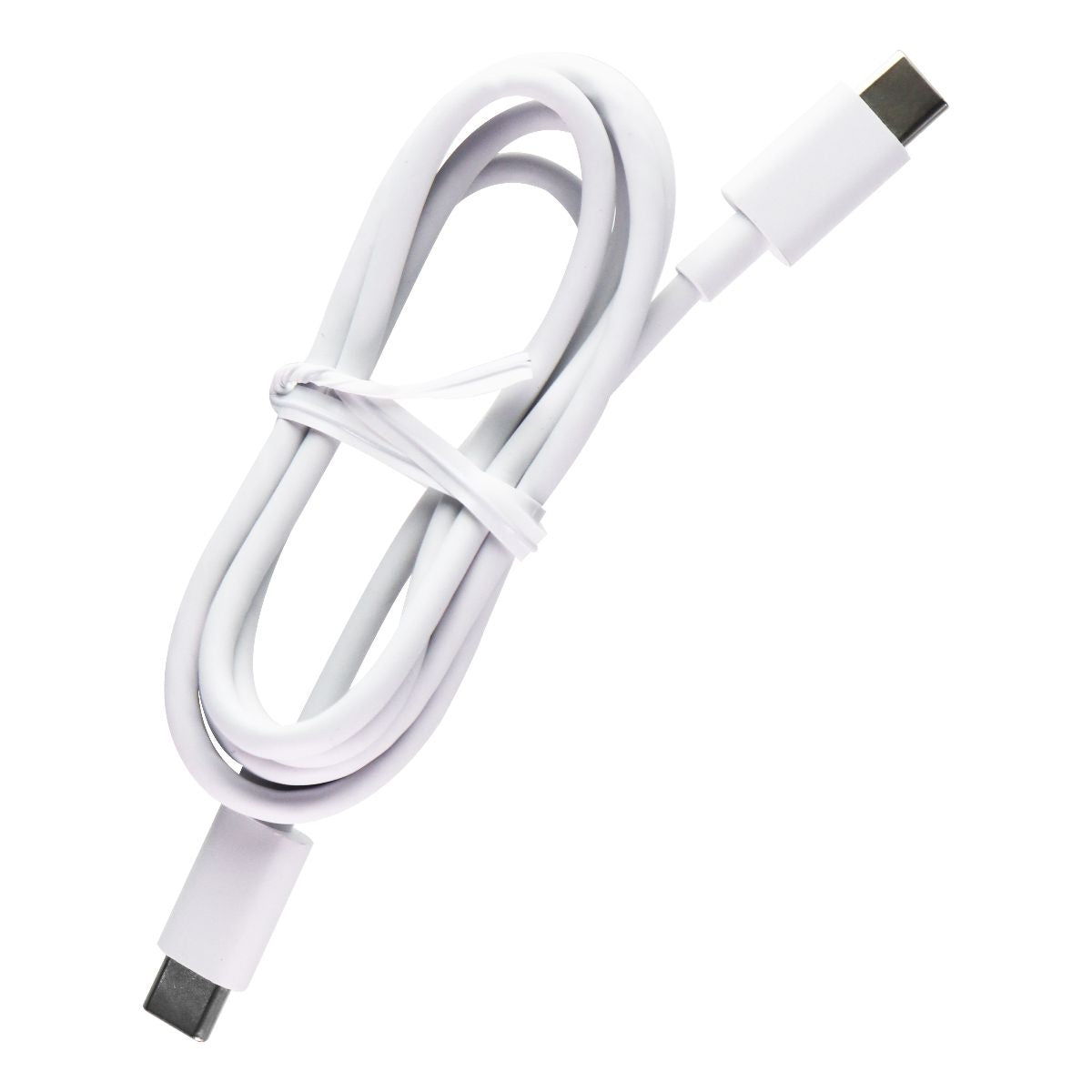 Universal 3.3-Foot (1m) USB-C to USB-C Charge and Sync Cable - White Cell Phone - Cables & Adapters Unbranded    - Simple Cell Bulk Wholesale Pricing - USA Seller